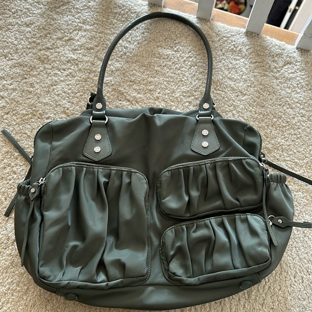 MZ Wallace Kate Traveller + Diaper Bag in green